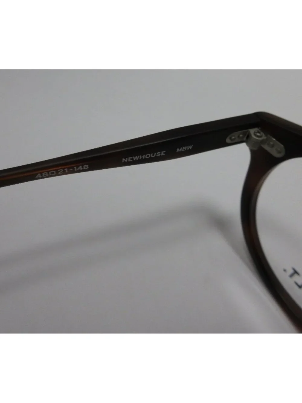 SALT Eyeglasses Newhouse MBW Tortoise Walnut Round Japan 48-21-148 NEW